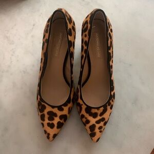 Leopard Print Calf Hair Pumps Heels Antonio Melani